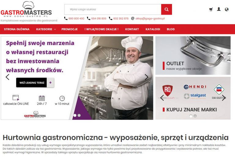 Sklep dla kucharzy GASTROMASTERS.pl